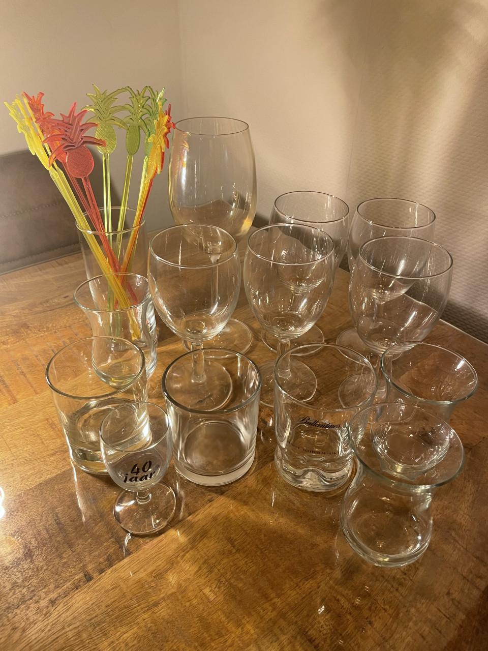 Glazen nieuw/zo goed als nieuw