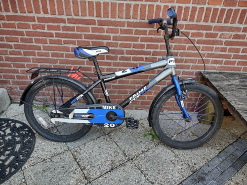 Stoere zwart blauwe jongensfiets Mike, parcourfiets 6-9 jaar