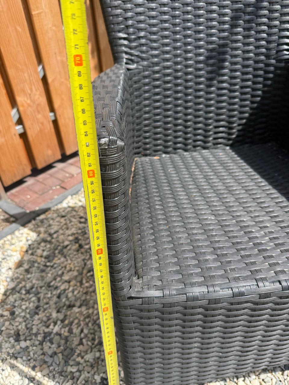 4 terrasstoelen   antraciet kleur