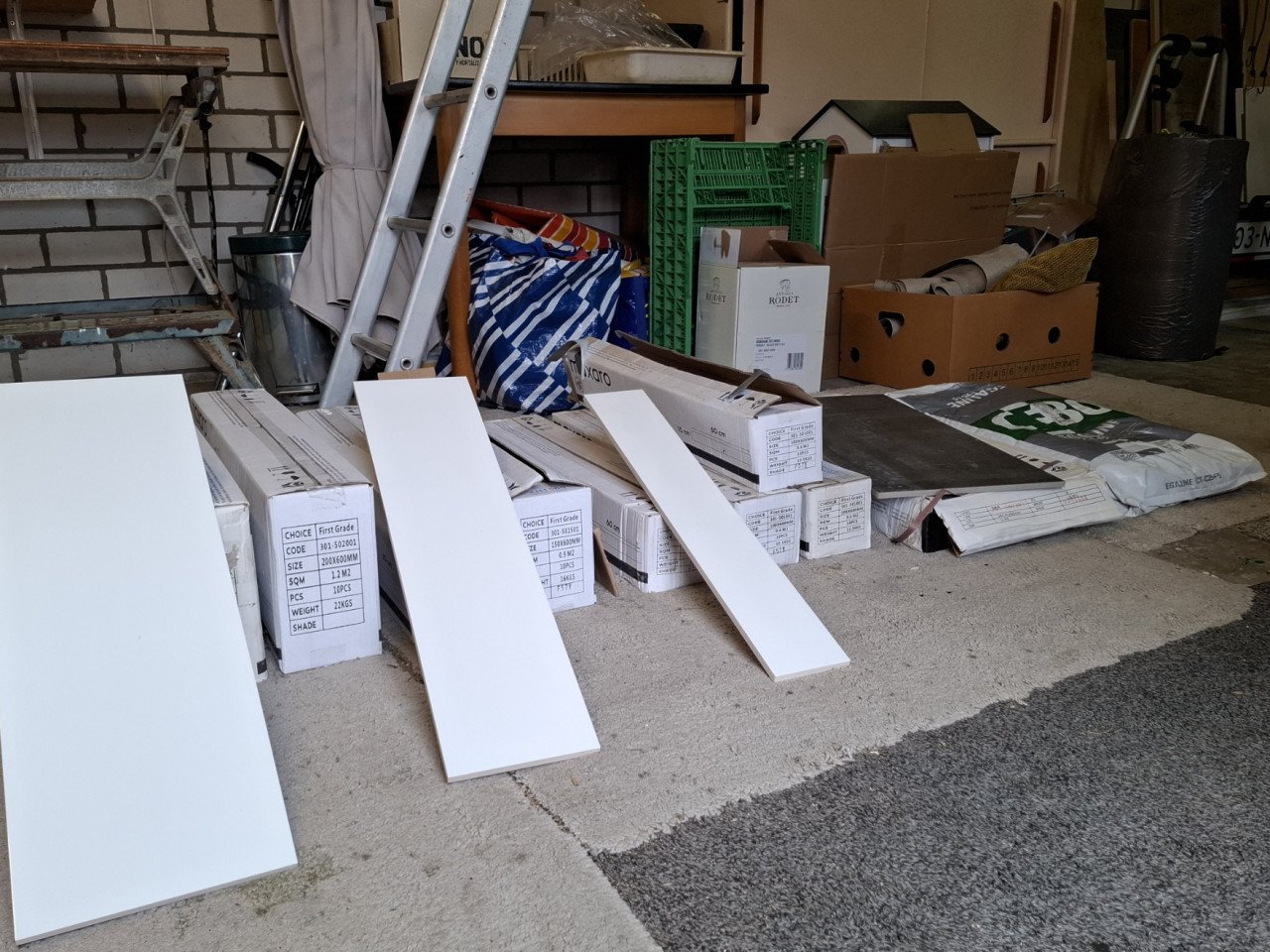 Wand/vloer tegels