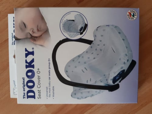 Dooky Seat Cover 0+ Autostoel hoes - wit/sterren