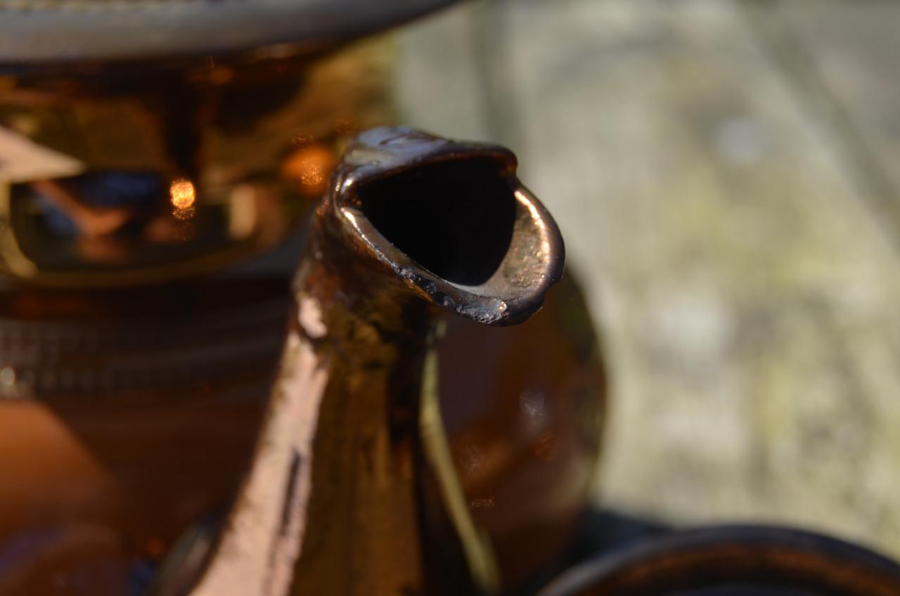 Goudsteen Staffordshire ca. 1850 Koffiepot