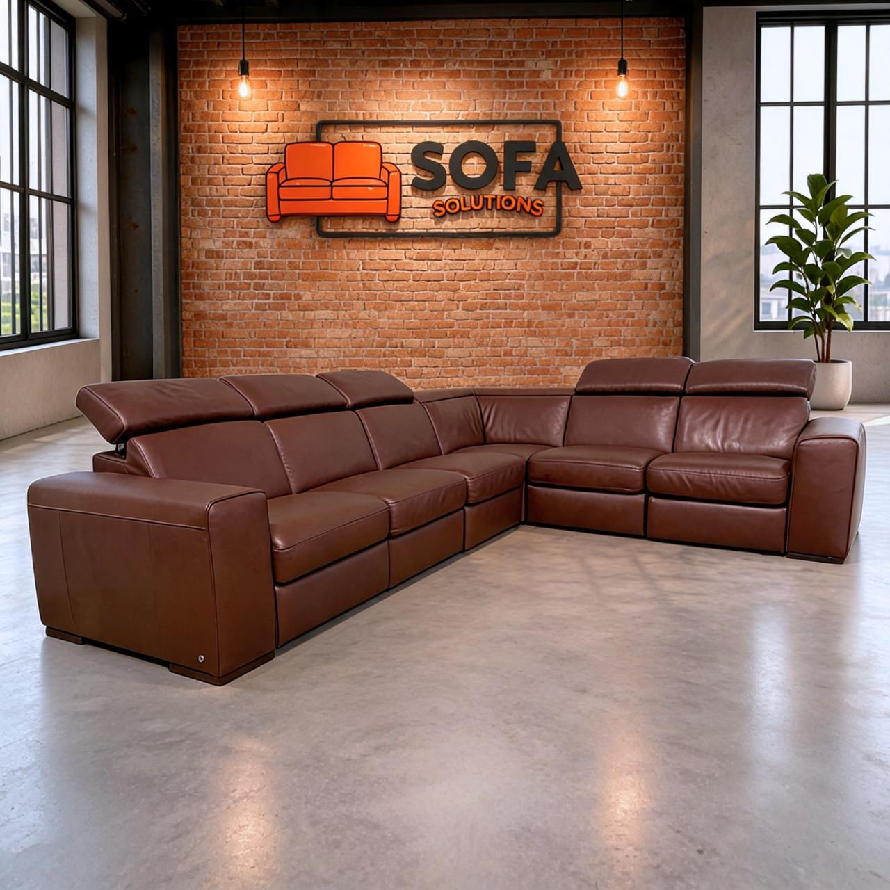 Natuzzi Editions B760 Leren Relax Hoekbank – Verstelbare Hoofdsteunen