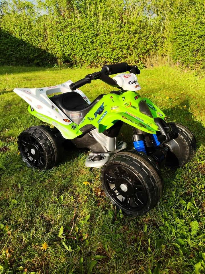 Elektrische kinderquad 12v Kawasaki INJUSA 2x accu