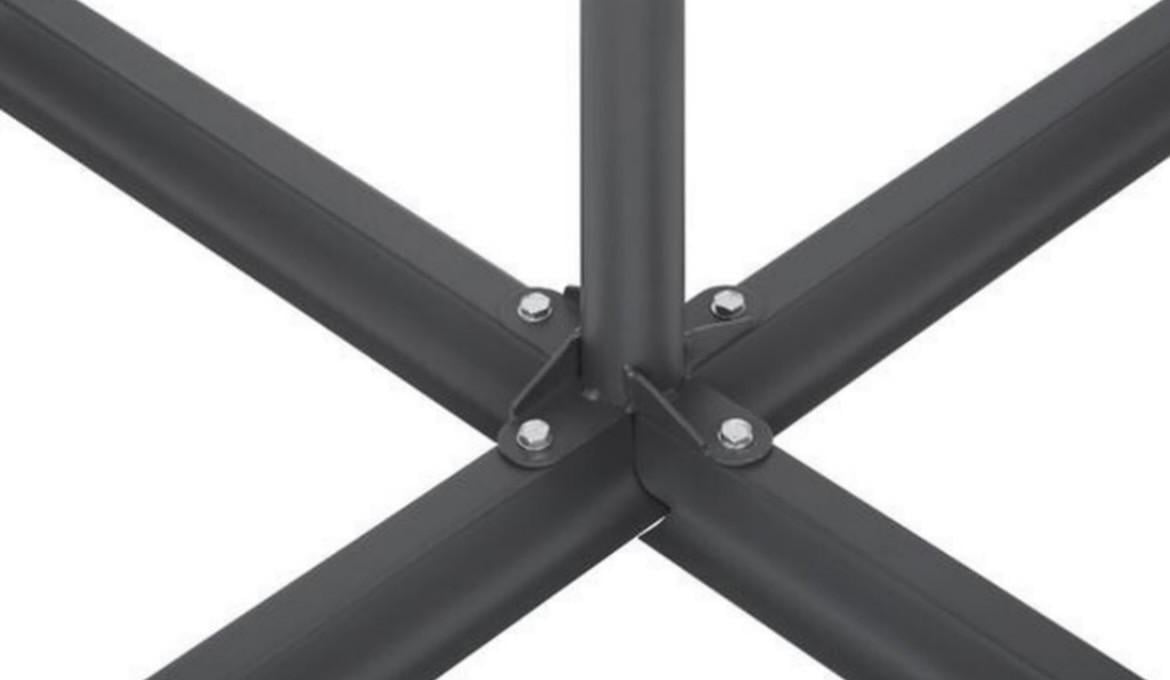 Nieuwe zweefparasol / Rond 3 meter / Zeer fraai systeem !!