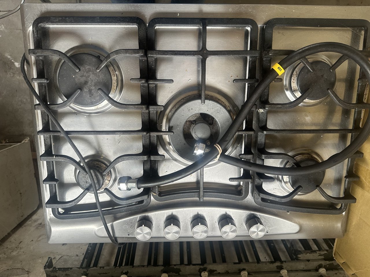 5 pits gas inbouwkookplaat.