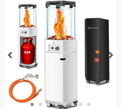 Gas heater verwarming