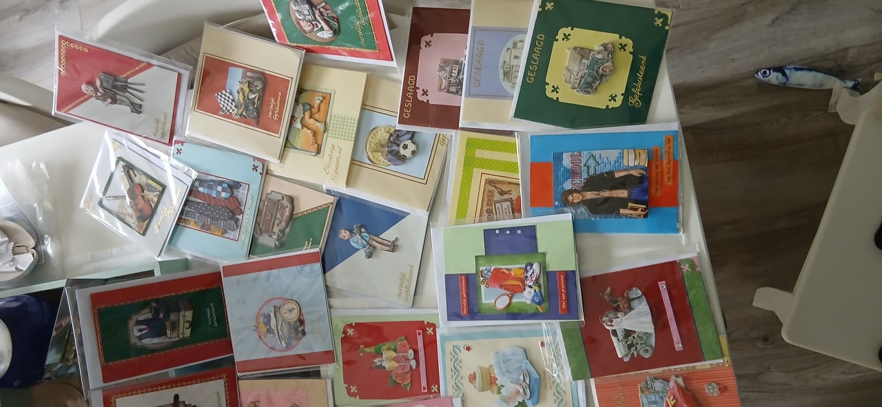 Kaartjes allerlei per 5 stuks