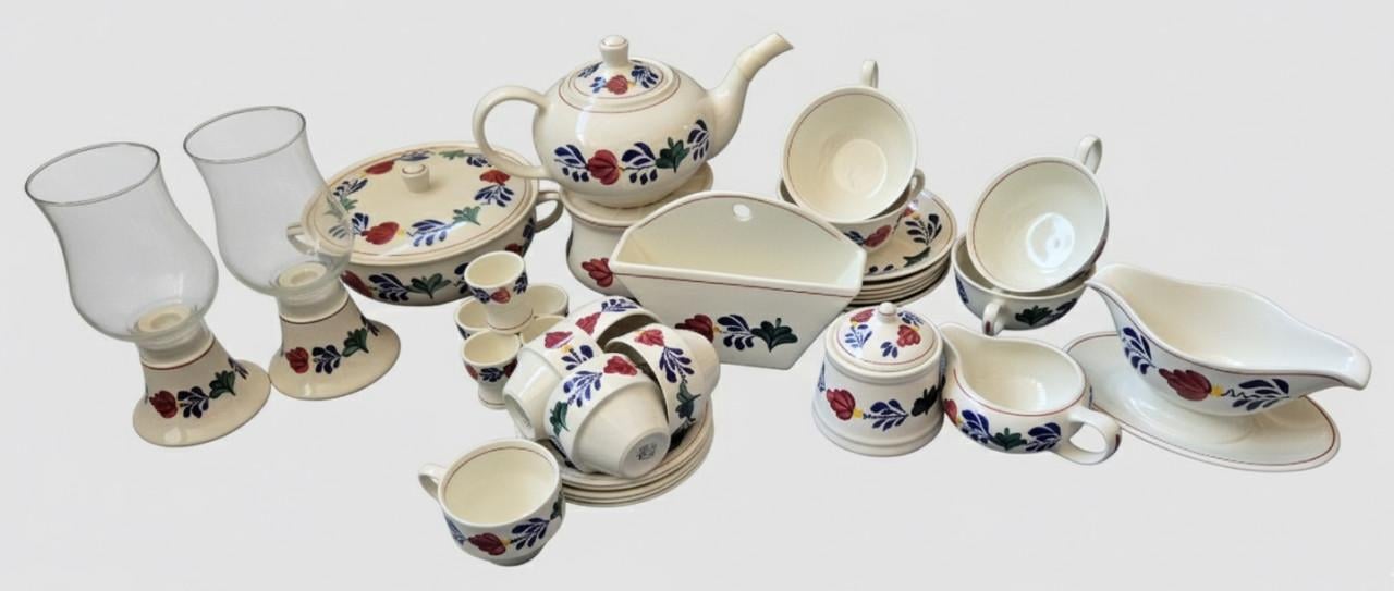 Boerenbont-stijl Servies