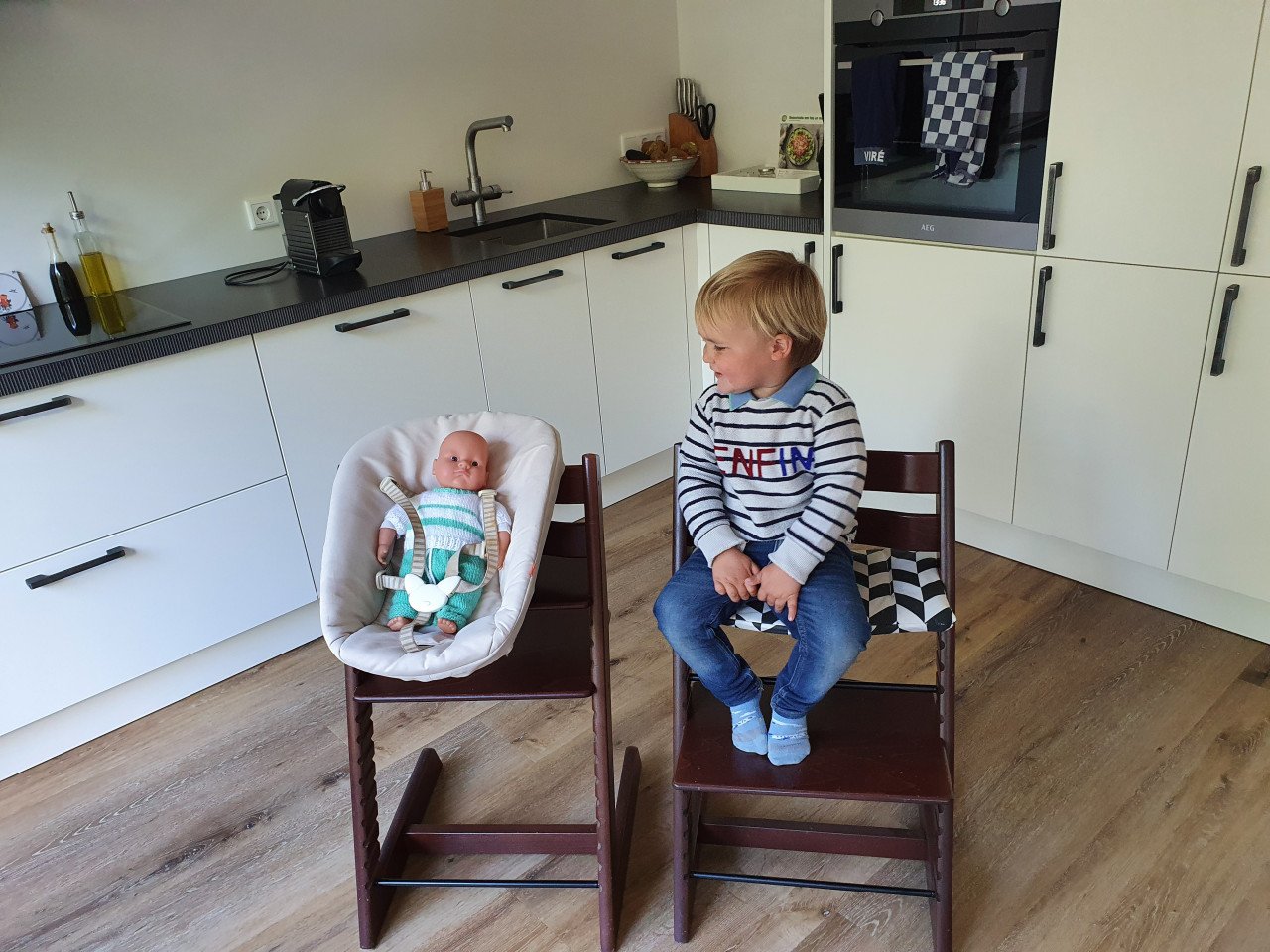 Babybakje Stokke tripptrappstoel