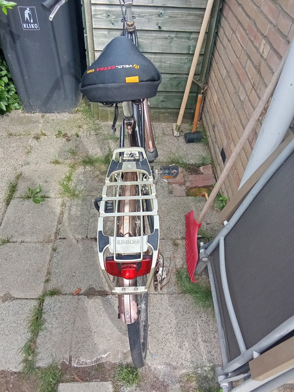 Union fiets, 6 versnellingen, tandwiel maakt wat geluid