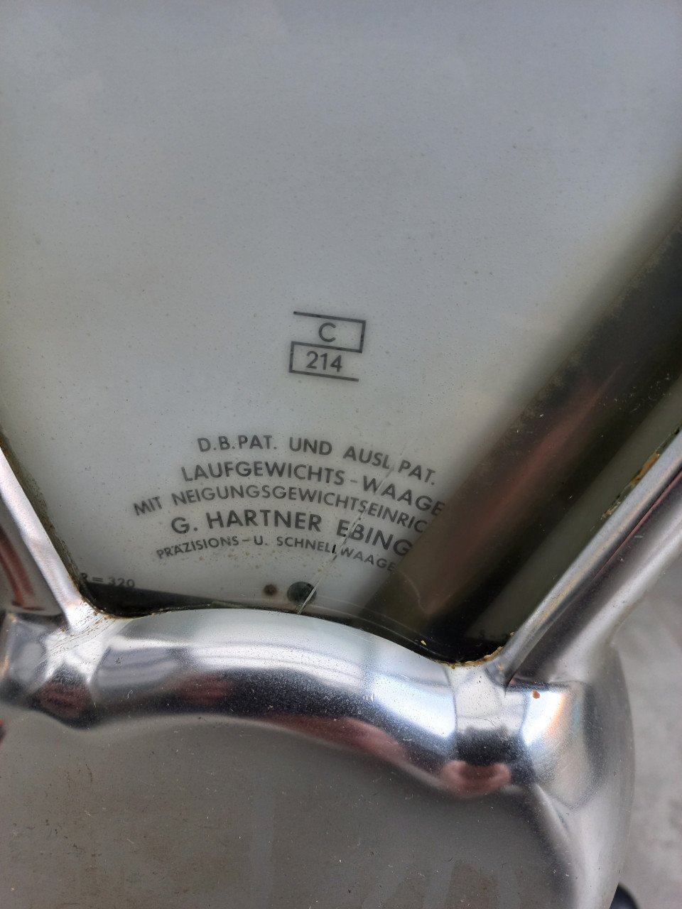 Vintage duitse weegschaal G.Hartner
