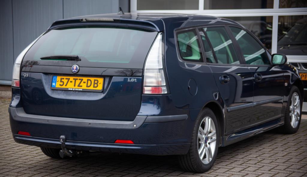 Saab 9-3 sport estate 1.8t linear, airco, cruise control, lage km stand