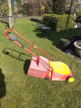 Elektr.grasmaaier met opvangbak