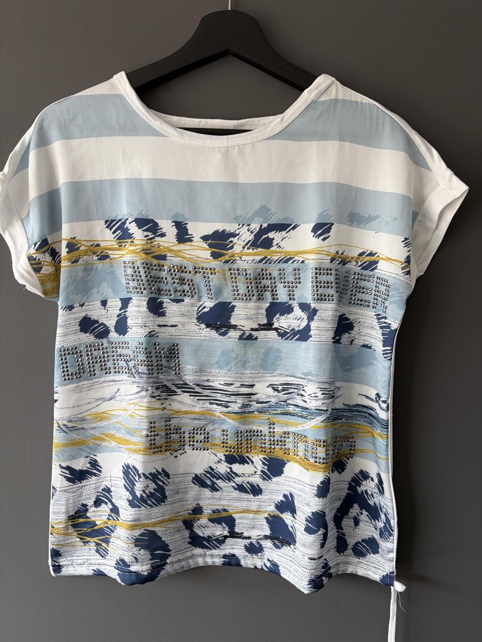 Wit damesshirt met print merk MXO