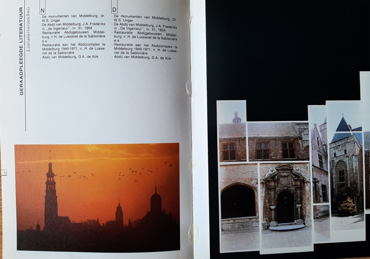De Abdij Middelburg, Ned. en Duits, door Sjaak van der Linde, M.P. de Bruin