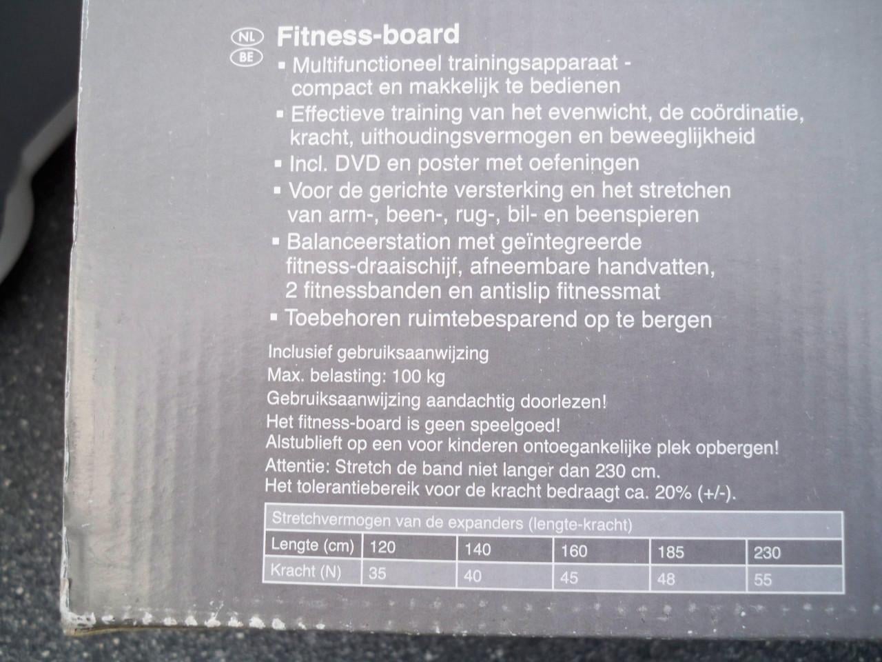 5 verschillende fitness attributen / apparatuur