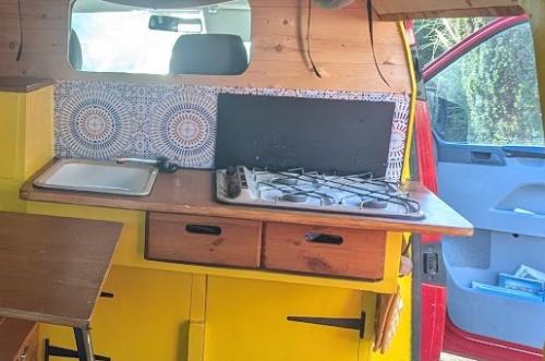 Cramer gaskookplaat en afwasbak voor camper/caravan (kookspoelcombinatie)