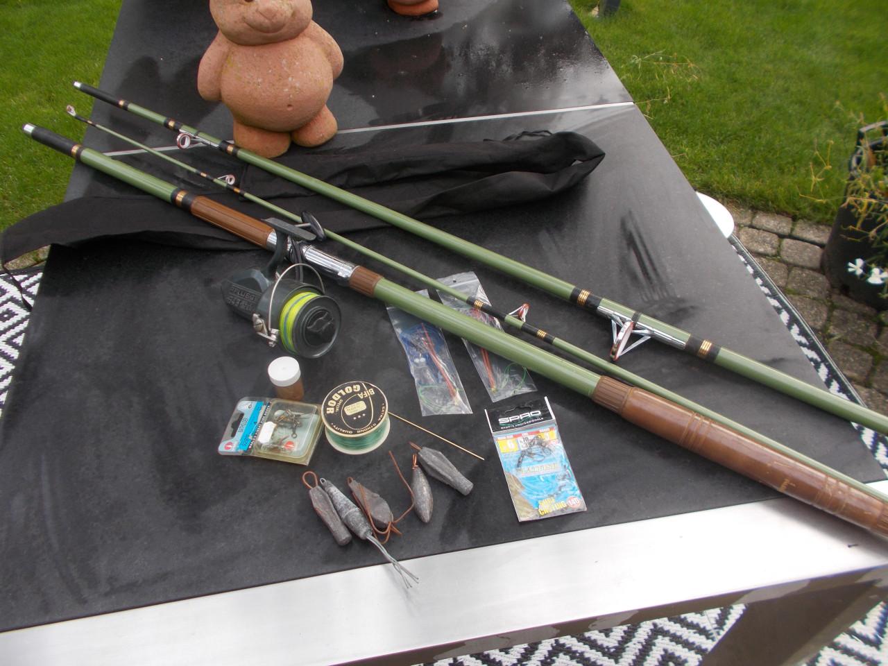 Complete  strand / zeehengelset in uitstekende staat