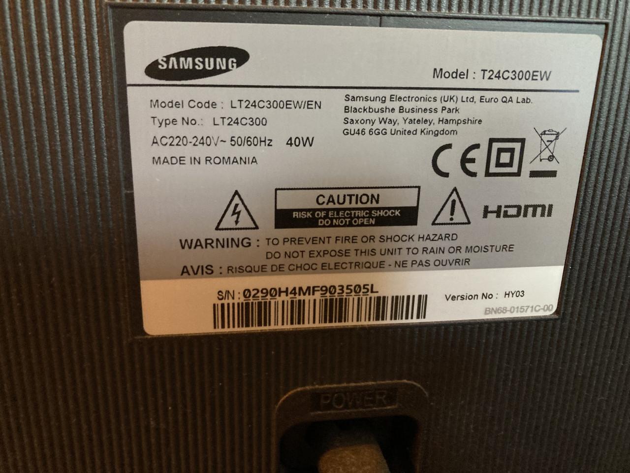 Samsung tv/monitor T24C300EW 24inch