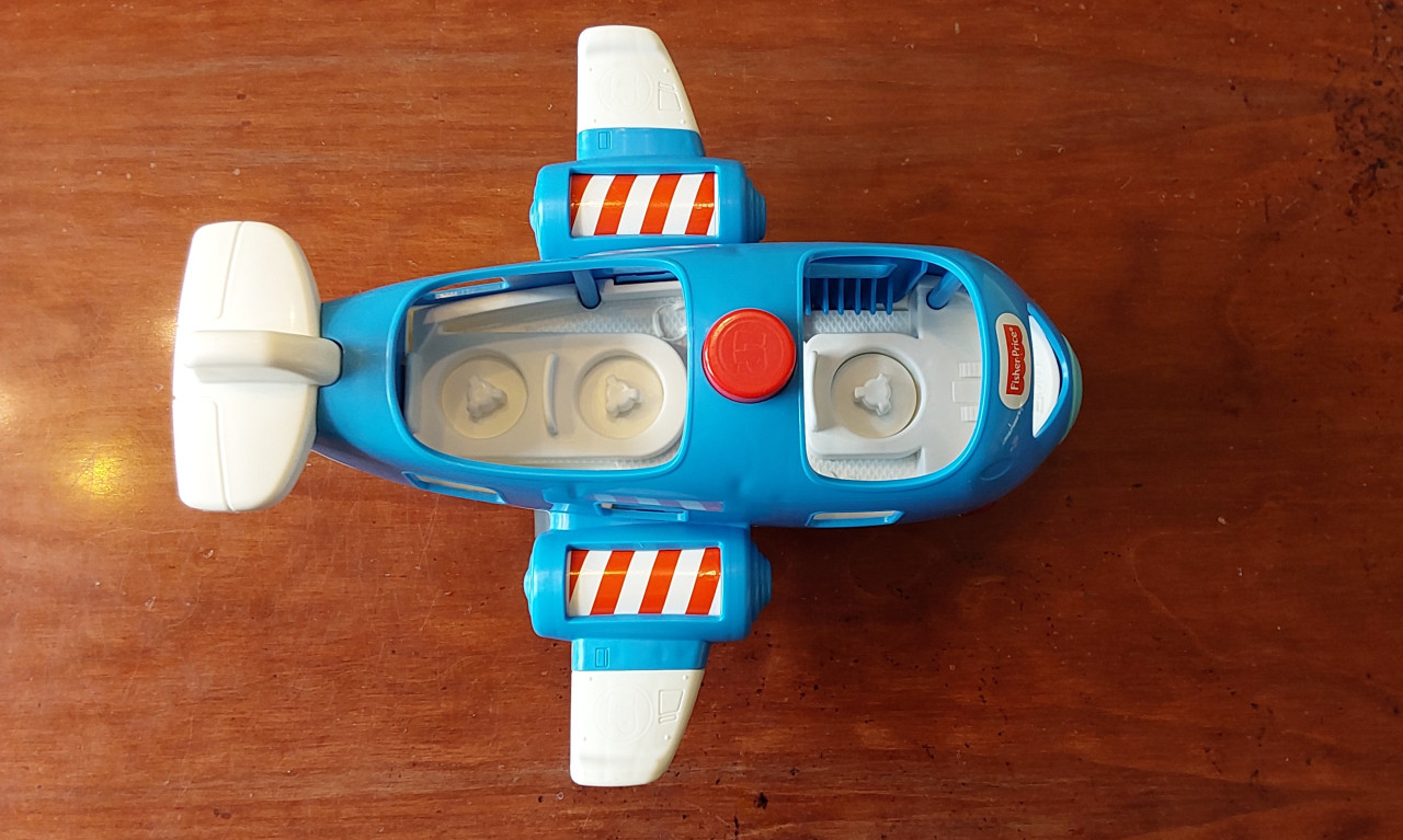 Fisher-Price Little People vliegtuig met 2 poppetjes