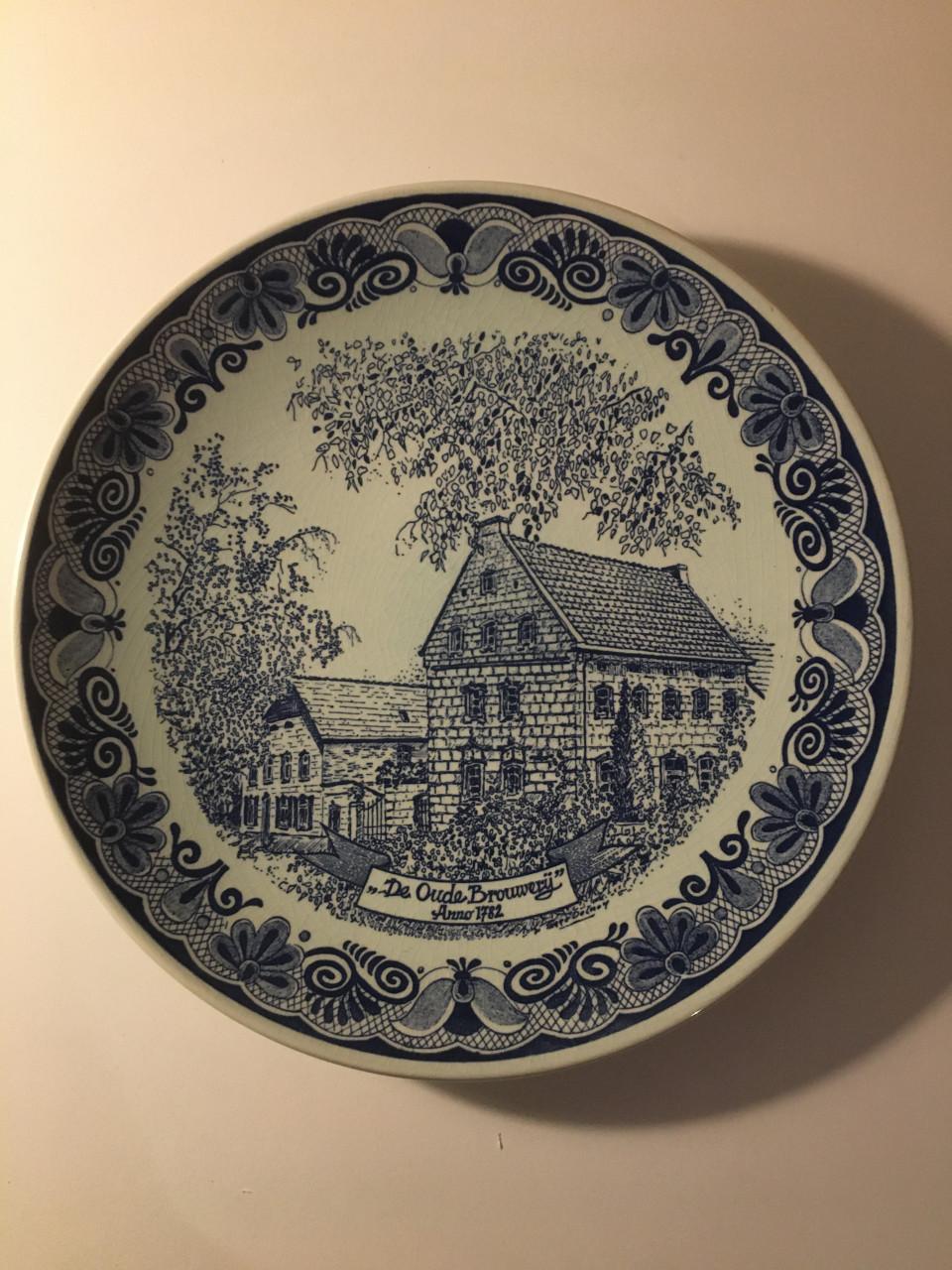 Mooi wandbord, de Oude Brouwerij, Mechelen (Limburg)