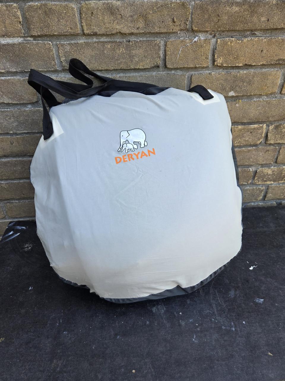 Deryan popup reisbedje/tentje in draagtas