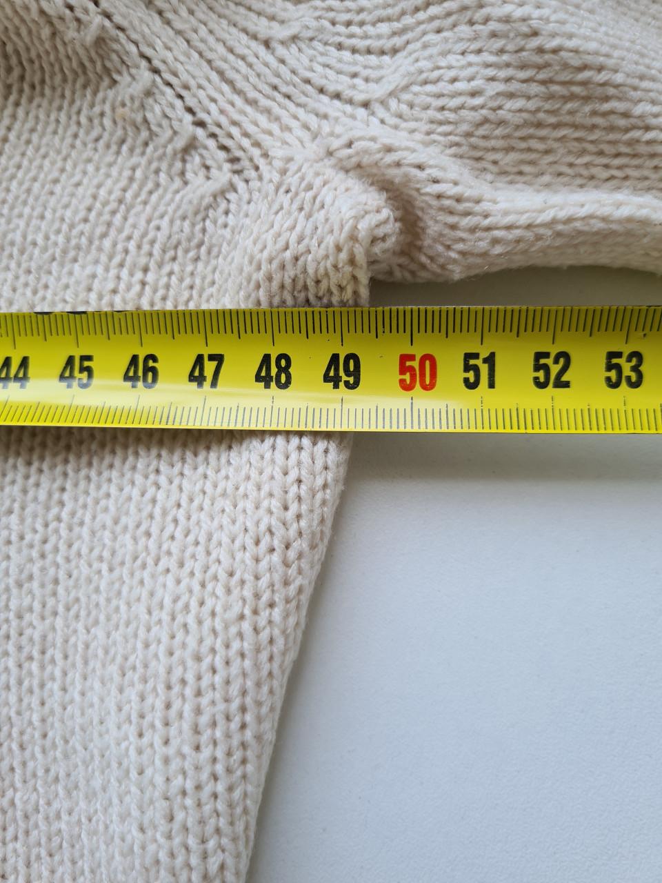 Ecru lange kol trui van H&M  Maat M