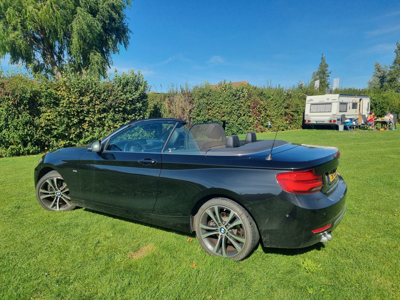 BMW 2 - serie 220i Cabriolet Zwart