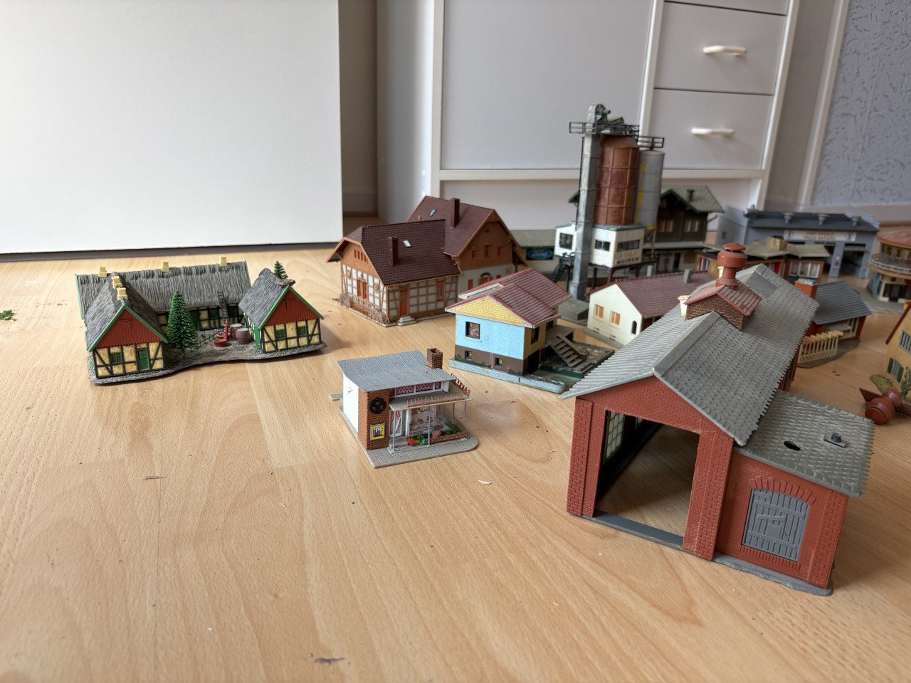 Modelspoor huisjes H0 set 3