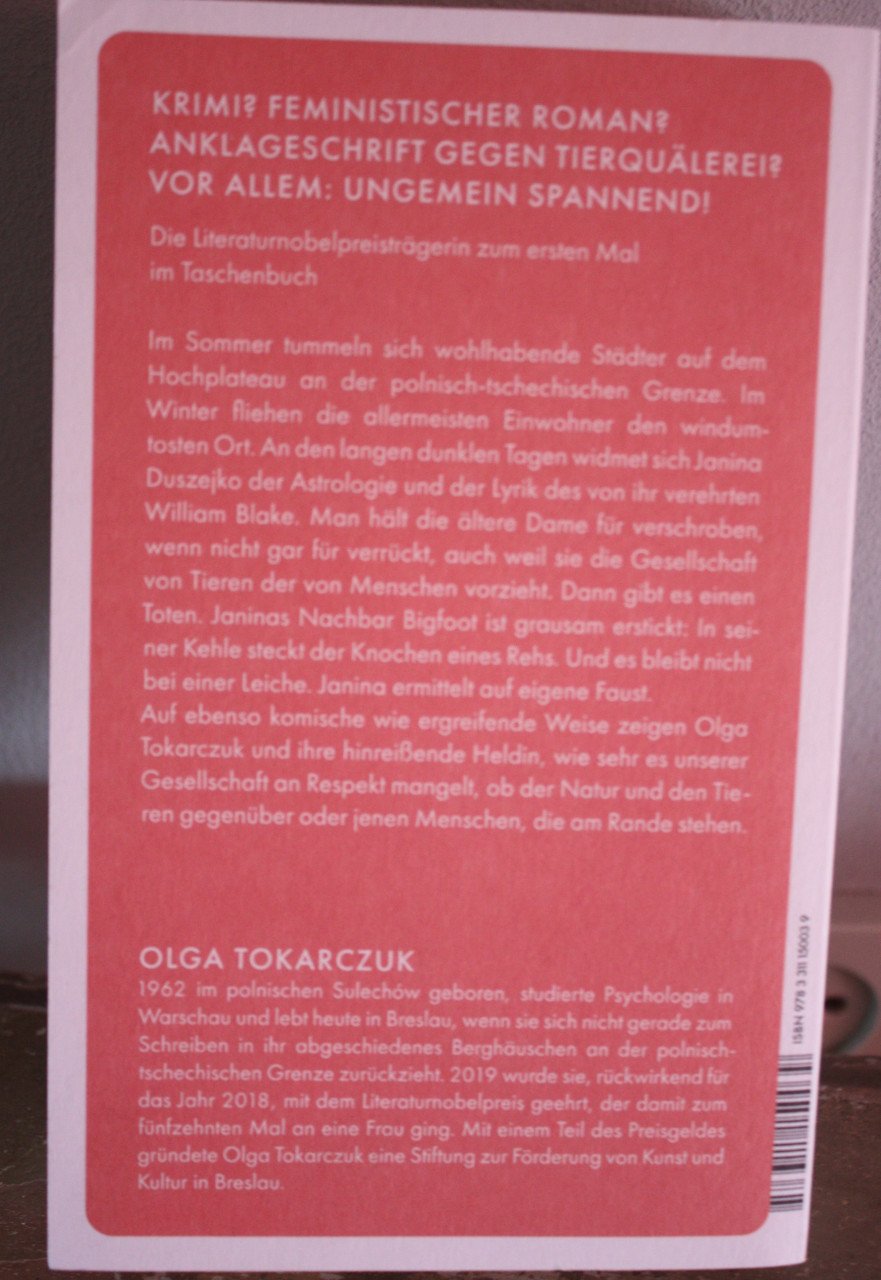 Olga tokarczuk- gesang der fledermause duits boek