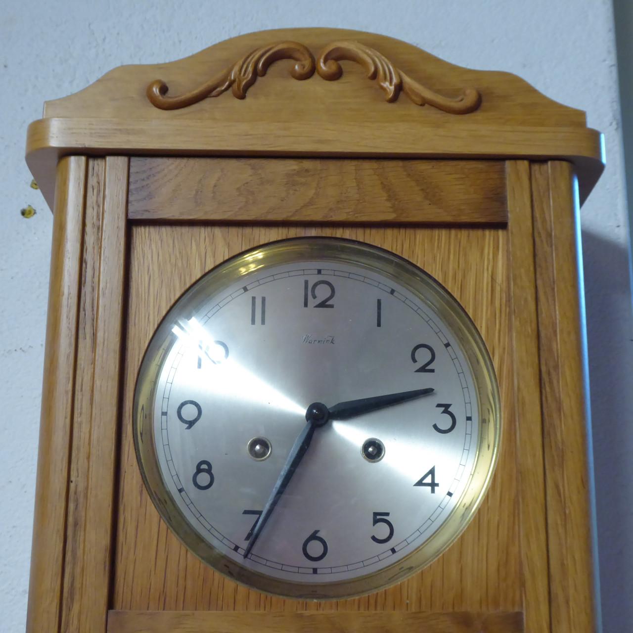 Warmink wandklok met slinger