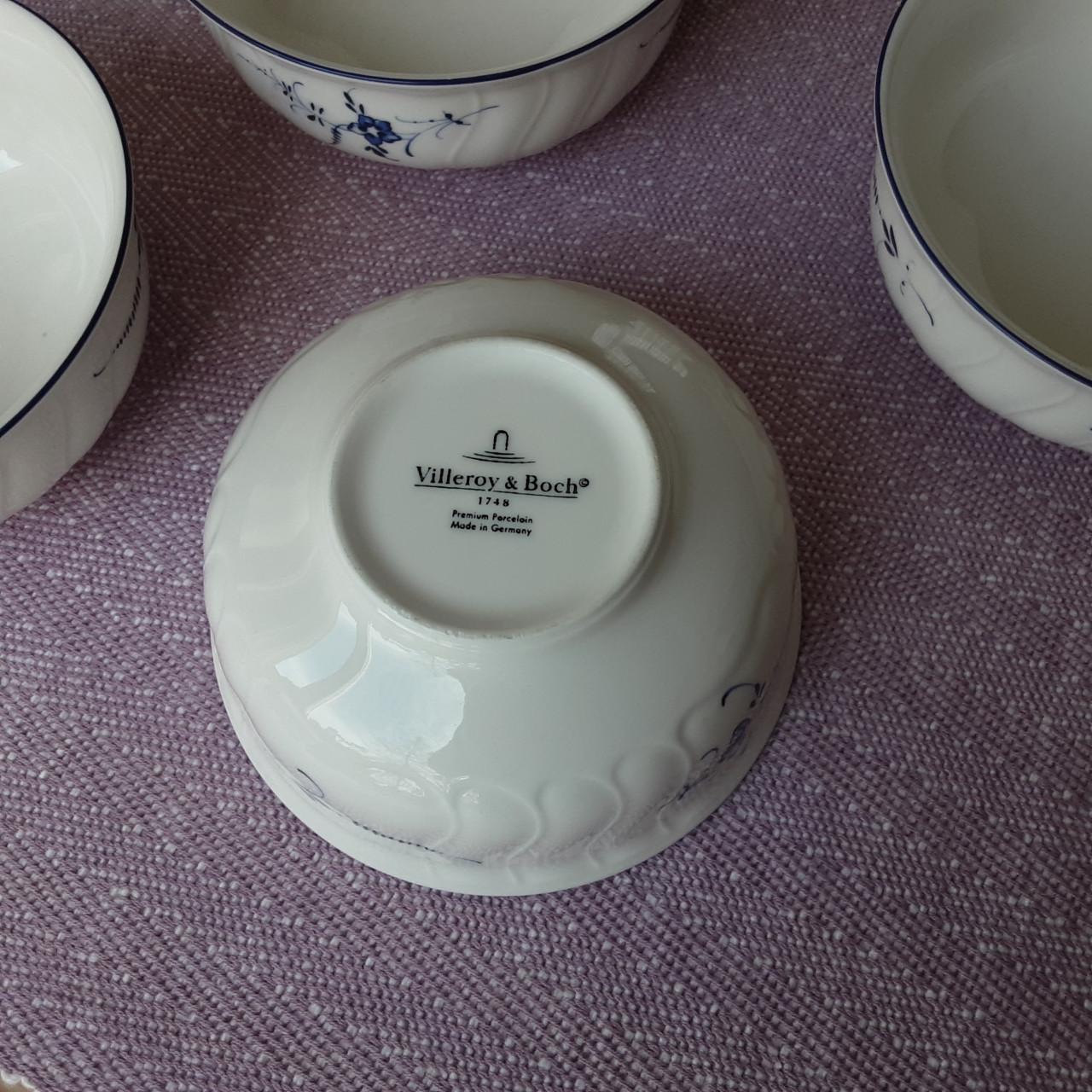 4 Dessertschaaltjes Villeroy en Boch