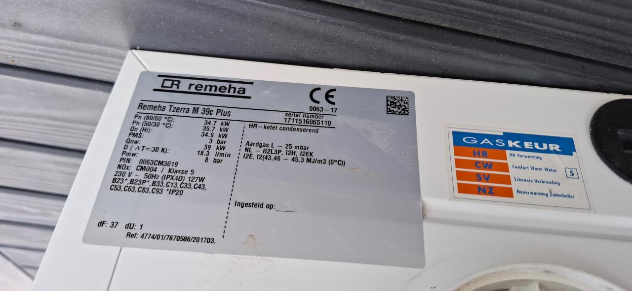 Remeha cv ketel