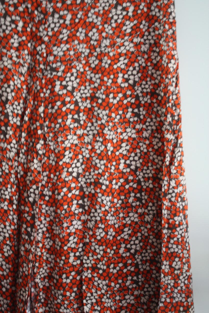 Rood bruine bolletjes rok maat m