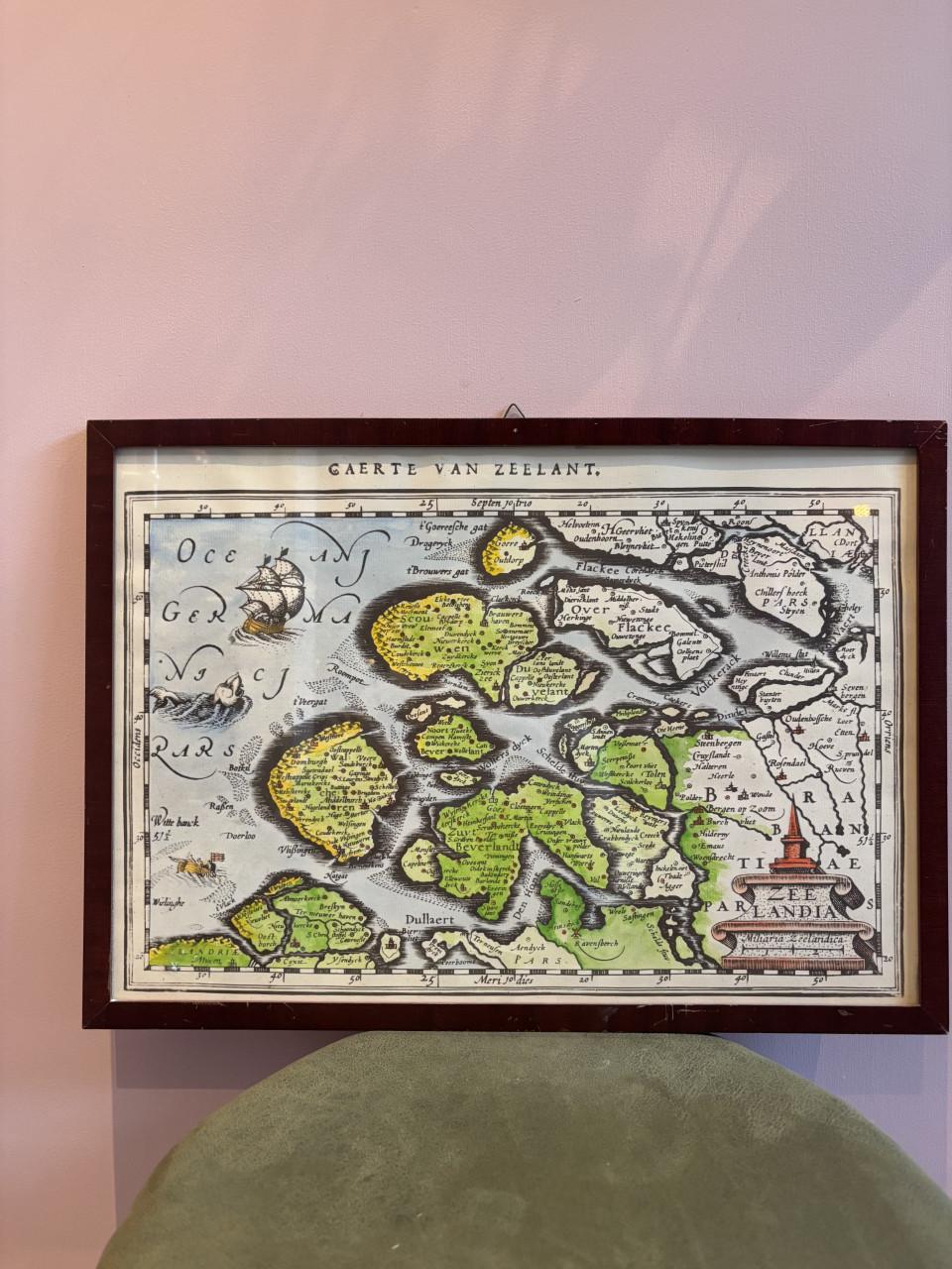 Antieke Landkaart van Zeeland - Caerte van Zeelant