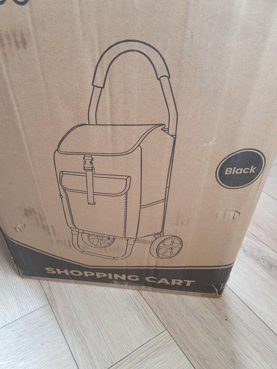 Outbee boodschappentrolley zwart • Opvouwbaar met wielen • nieuw