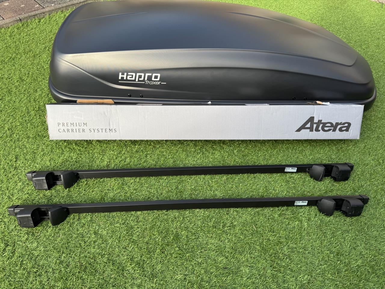 Hapro Dakkoffer compleet met tassen set en dakdragers