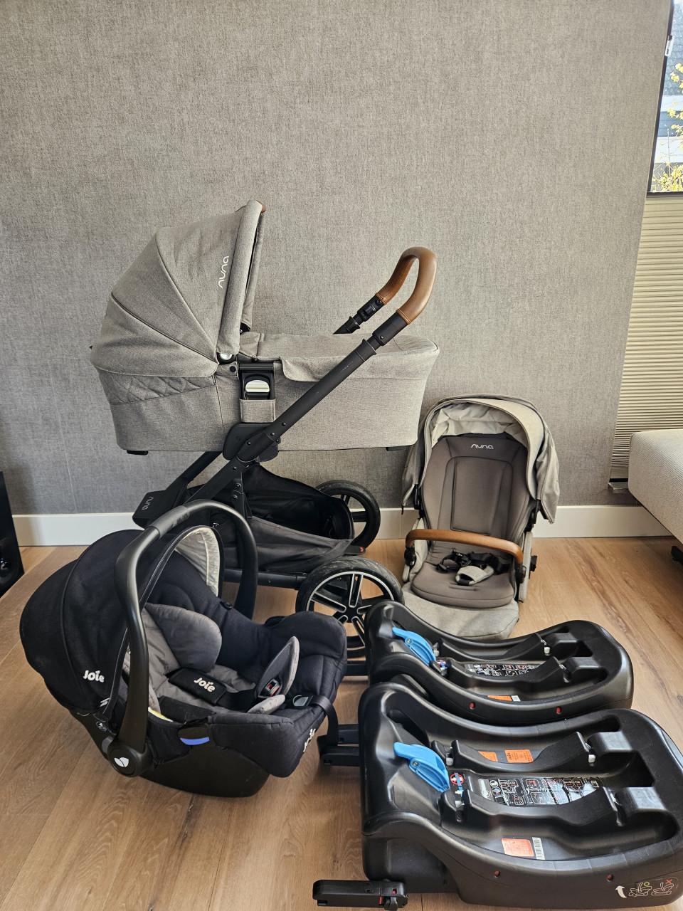Nuna Mixx Next kinderwagen COMPLEET inclusief autostoel en 2 x base!