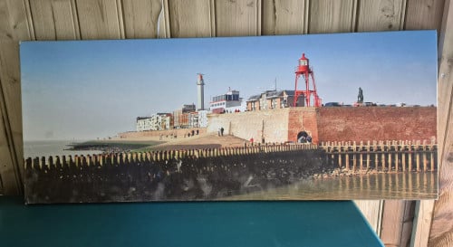 Vlissingen op canvas 40x100 cm