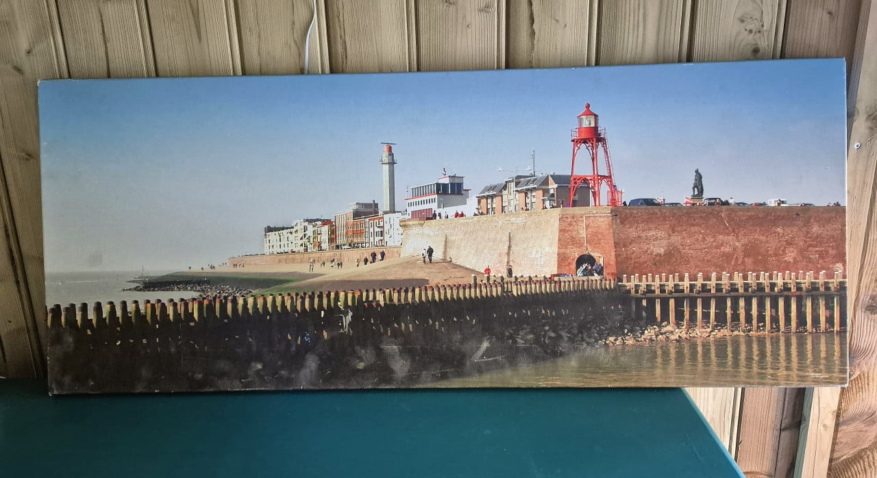 Vlissingen op canvas 40x100 cm
