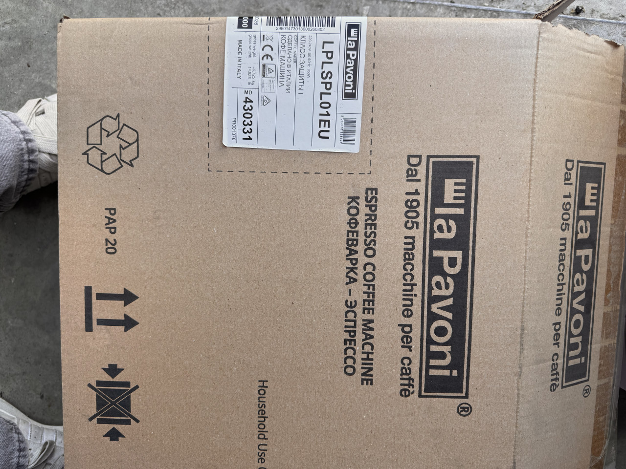 La pavoni LPLSPL01EU espressomachine NIEUW