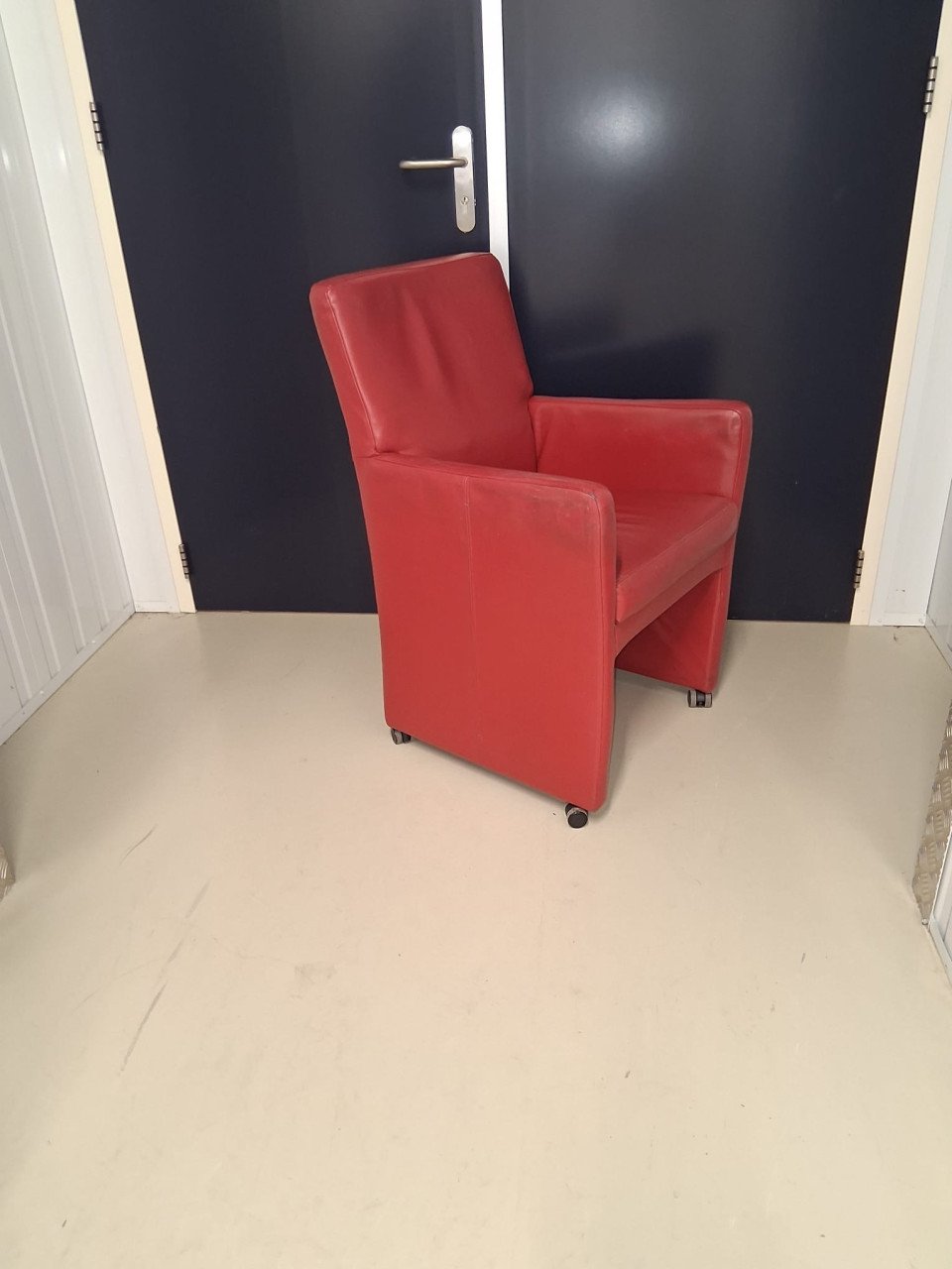 Mooie lederen stoelen 6 stuks