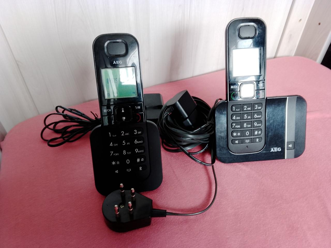 AEG Voxtel telefoon D550 twinset zwart