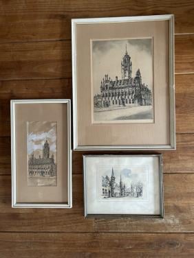 3 oude lijstjes van Middelburg.