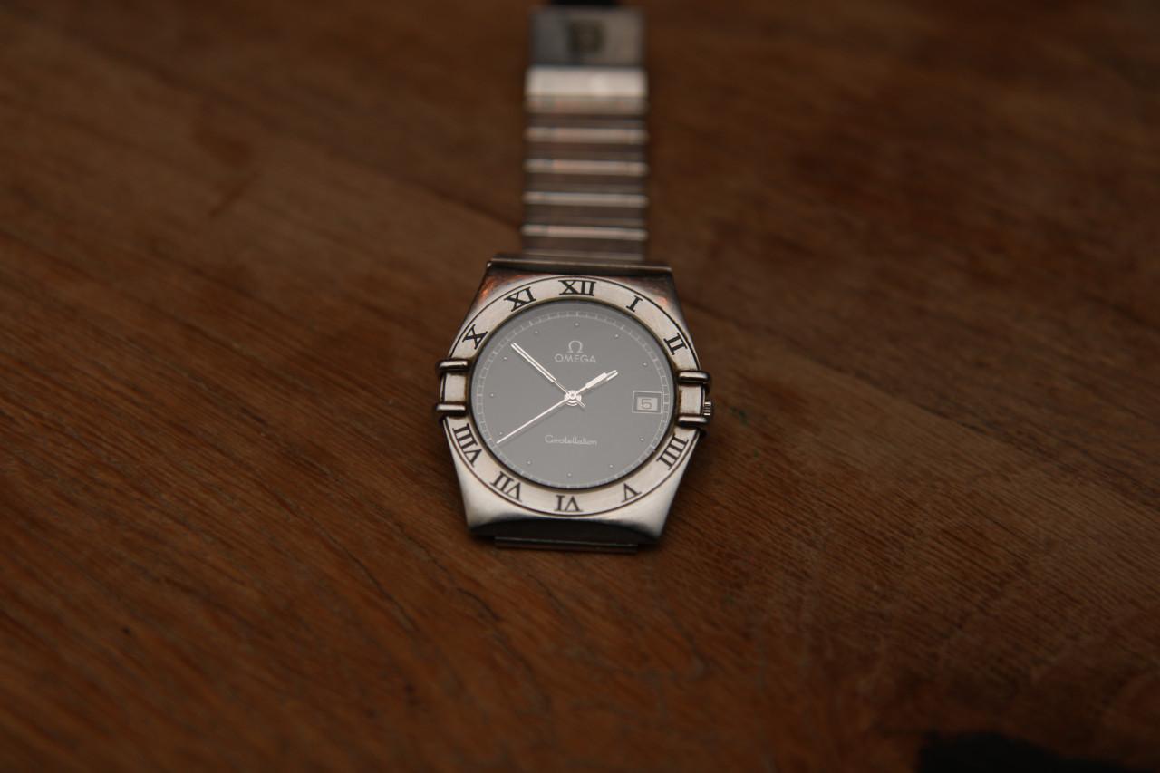 Vintage Omega Constelation (staal, zwarte wijzerplaat 32mm)