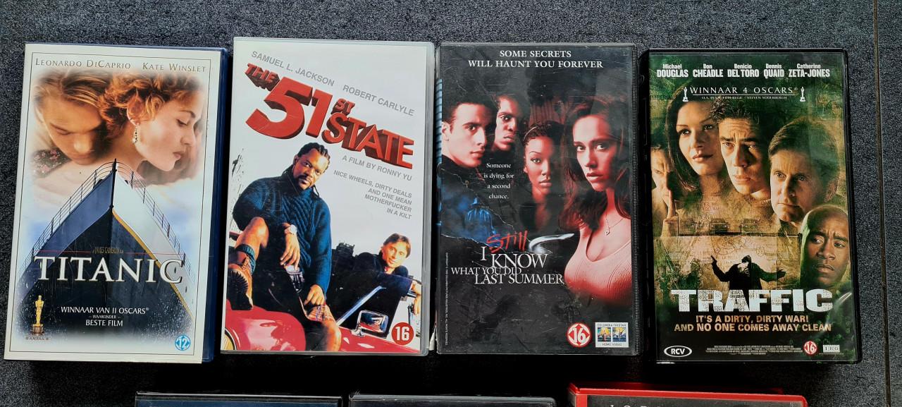 7 videobanden met spannende films