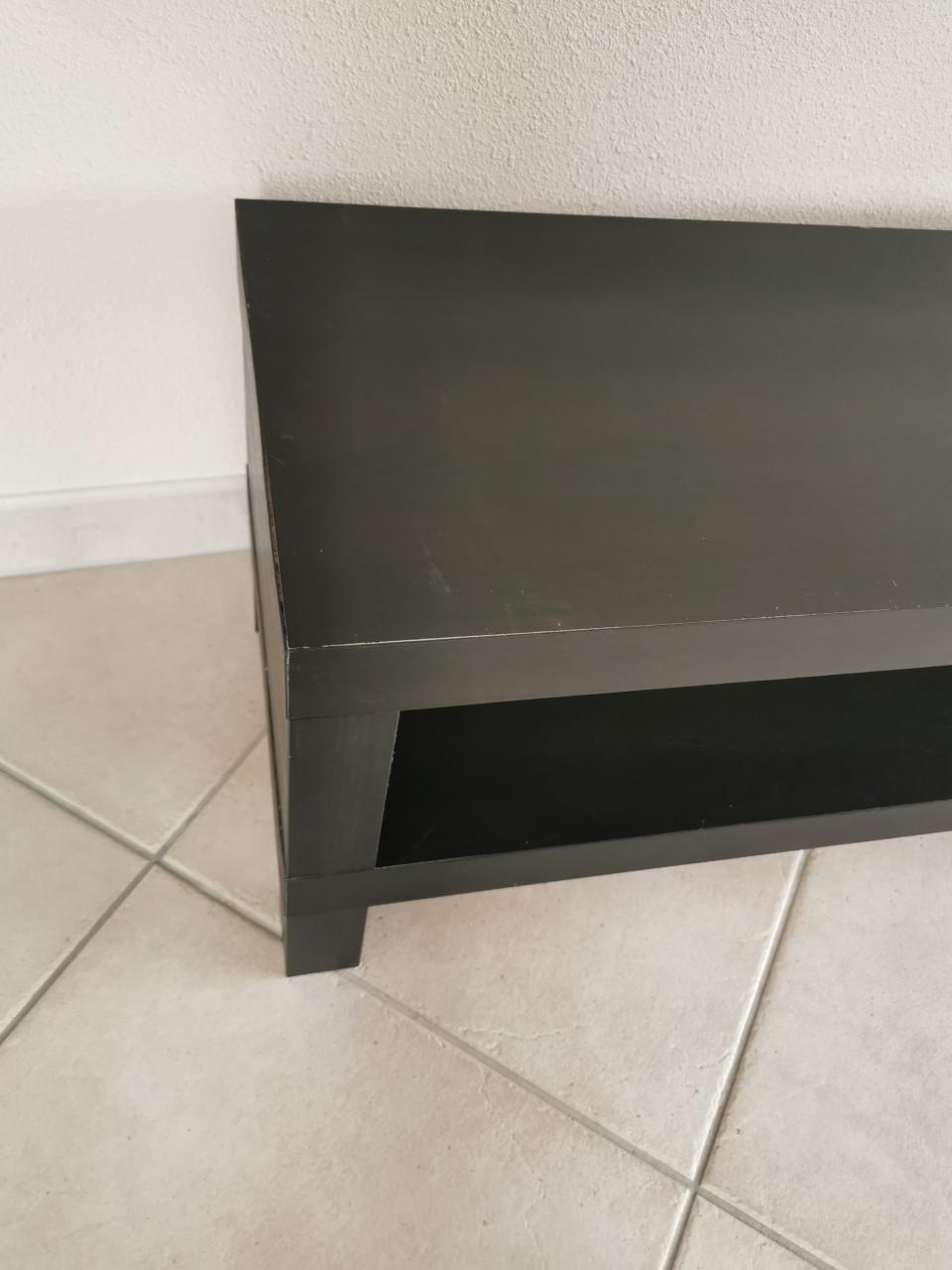 TV-meubel Ikea Lack zwartbruin