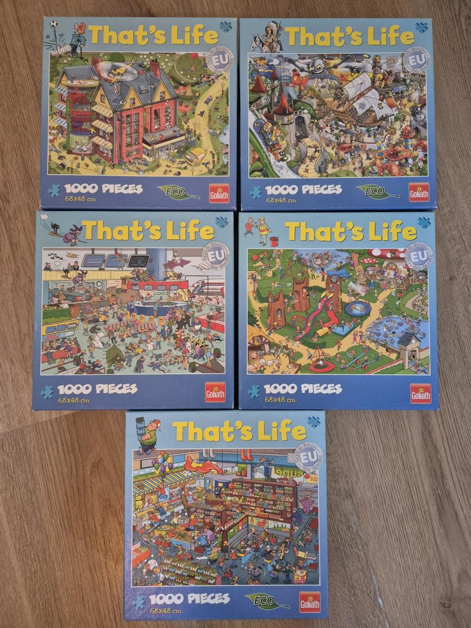 Jan van Haasteren en That's life puzzels 1000 stukjes