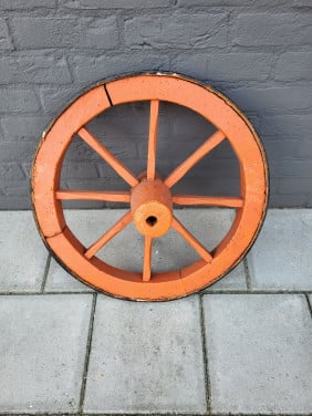 Antiek houten wiel